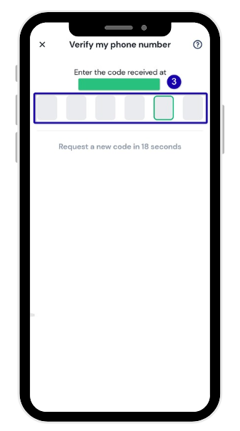 Step 3: verifying your phone number