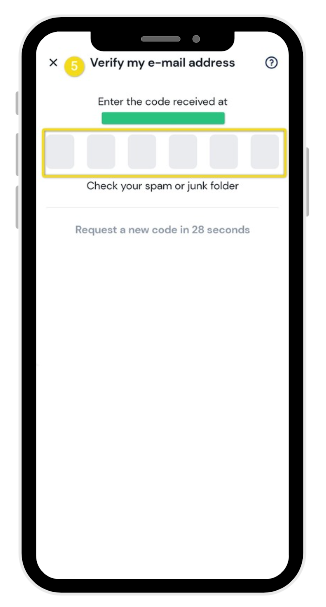 Step 5: confirming your email address