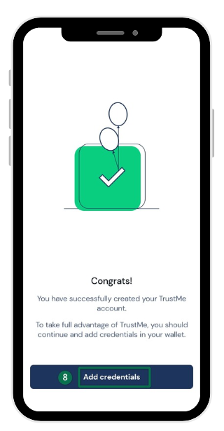 Step 8: account successfully created