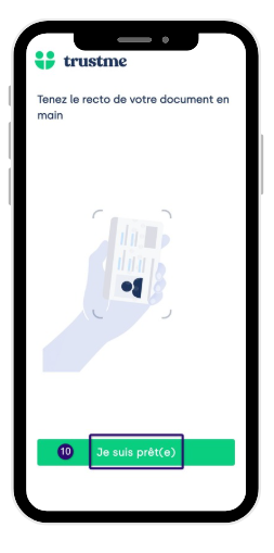 Étape 10 : scan du recto du document