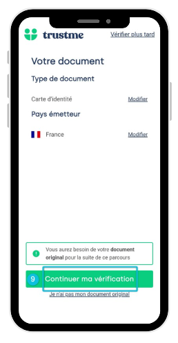 Étape 9 : démarrage du scan